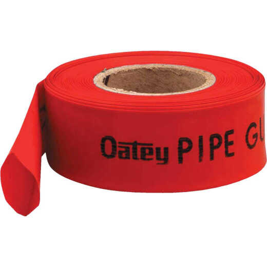 Oatey Red 2.145 In. W x 200 Ft. x 0.004 In. L Thick Polyethylene Pipe Guard